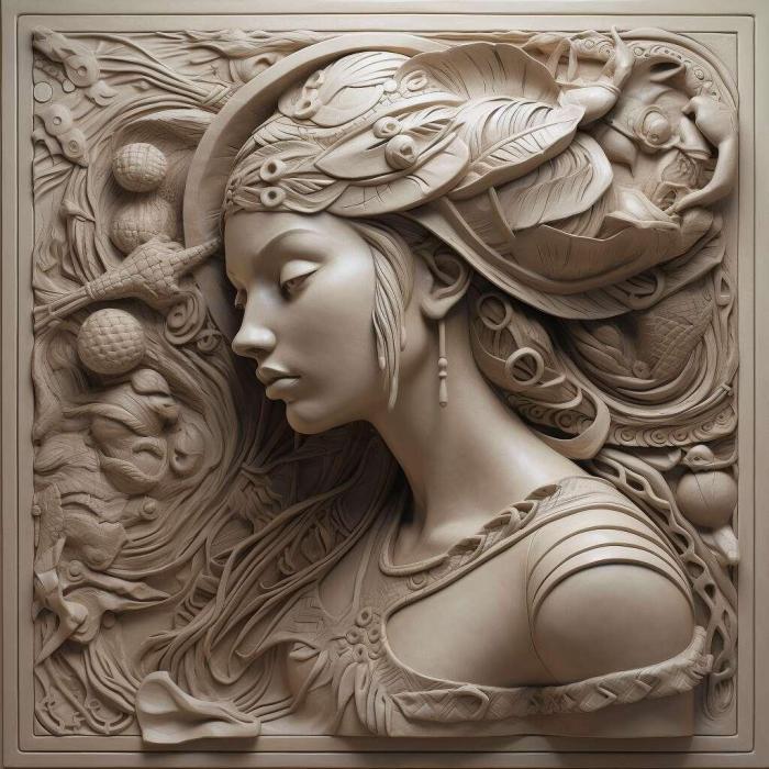 نموذج ثلاثي الأبعاد لآلة CNC 3D Art 